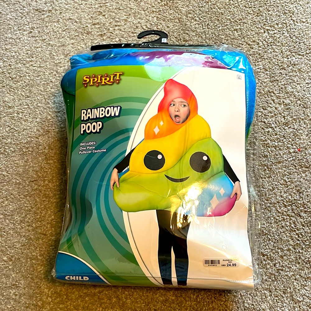 Kids Rainbow poop costume